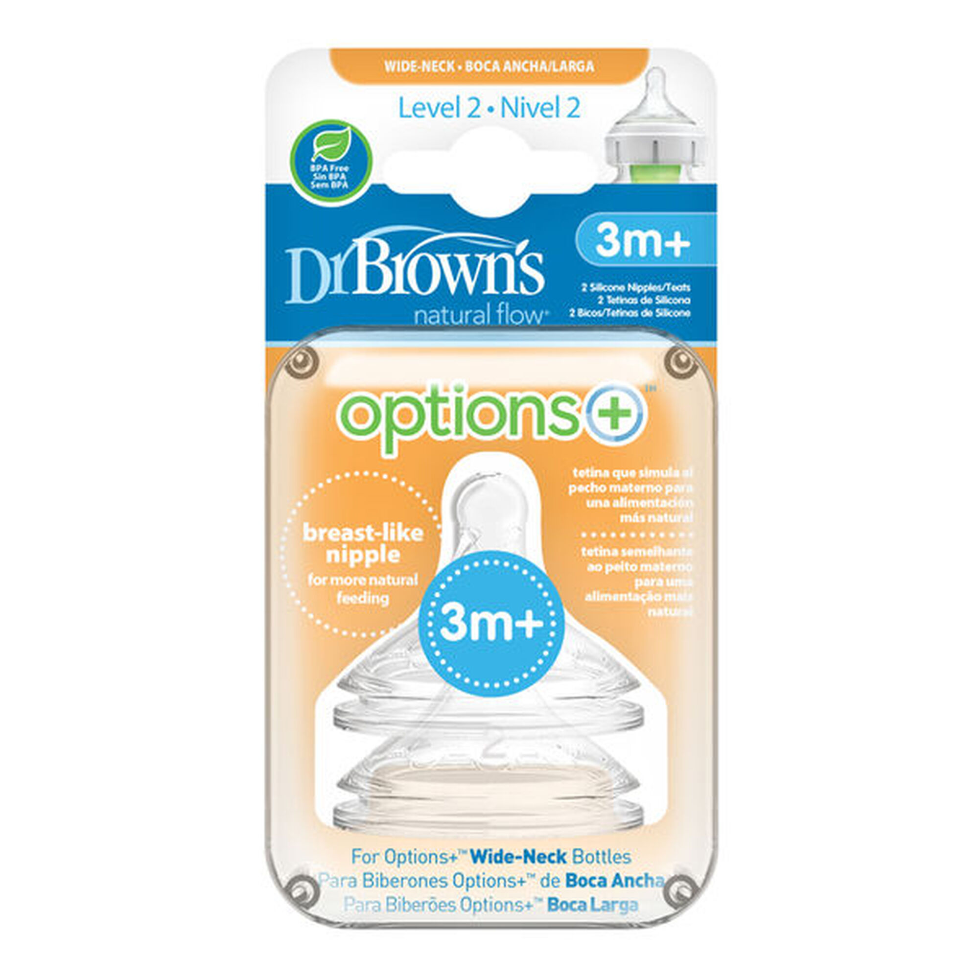 Tetina Options+ 3m+
