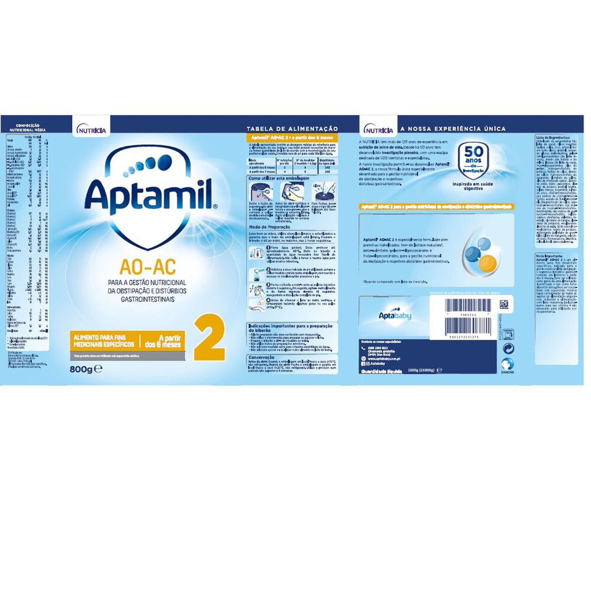 Leite Lactentes Obstipação AO-AC