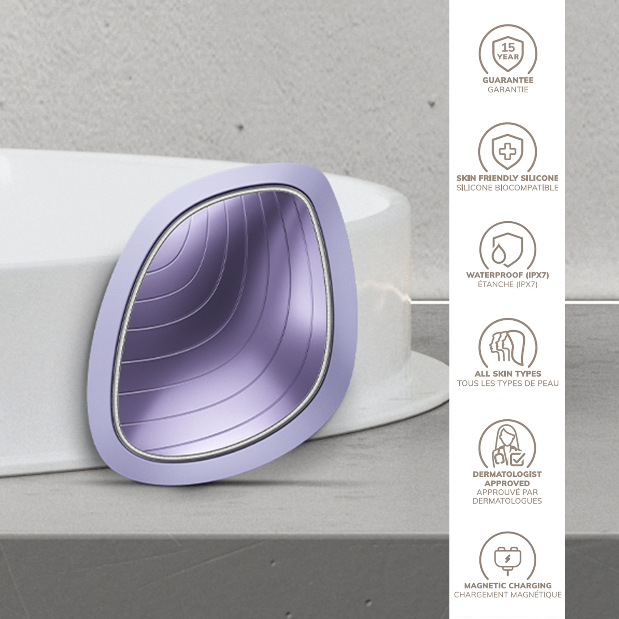 Tratamento de Rosto Warm & Cool 9 em 1 Roxo