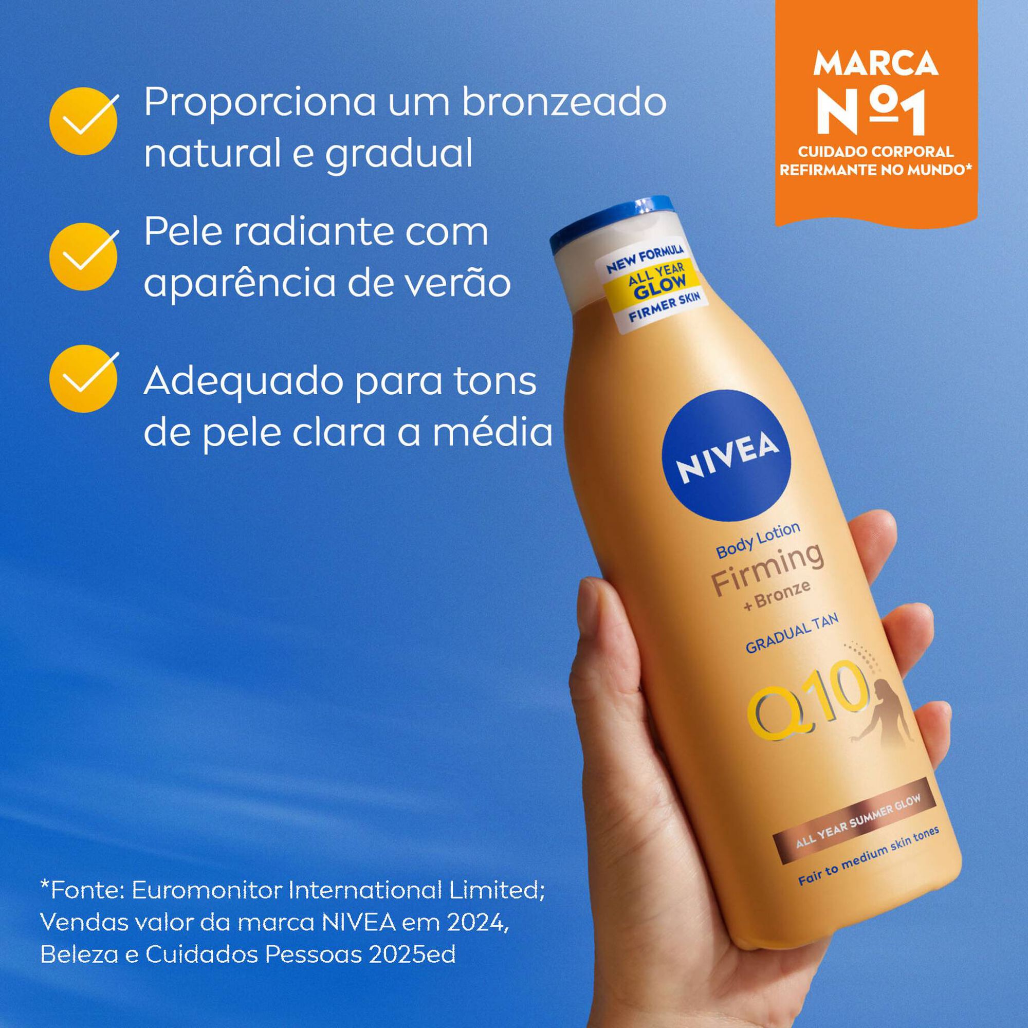 Body Lotion Refirmante e Bronze Q10