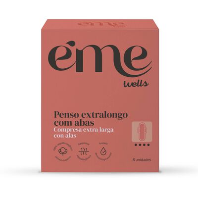 Pensos Extralongos com Abas Éme Pensos Extralongos com Abas Éme