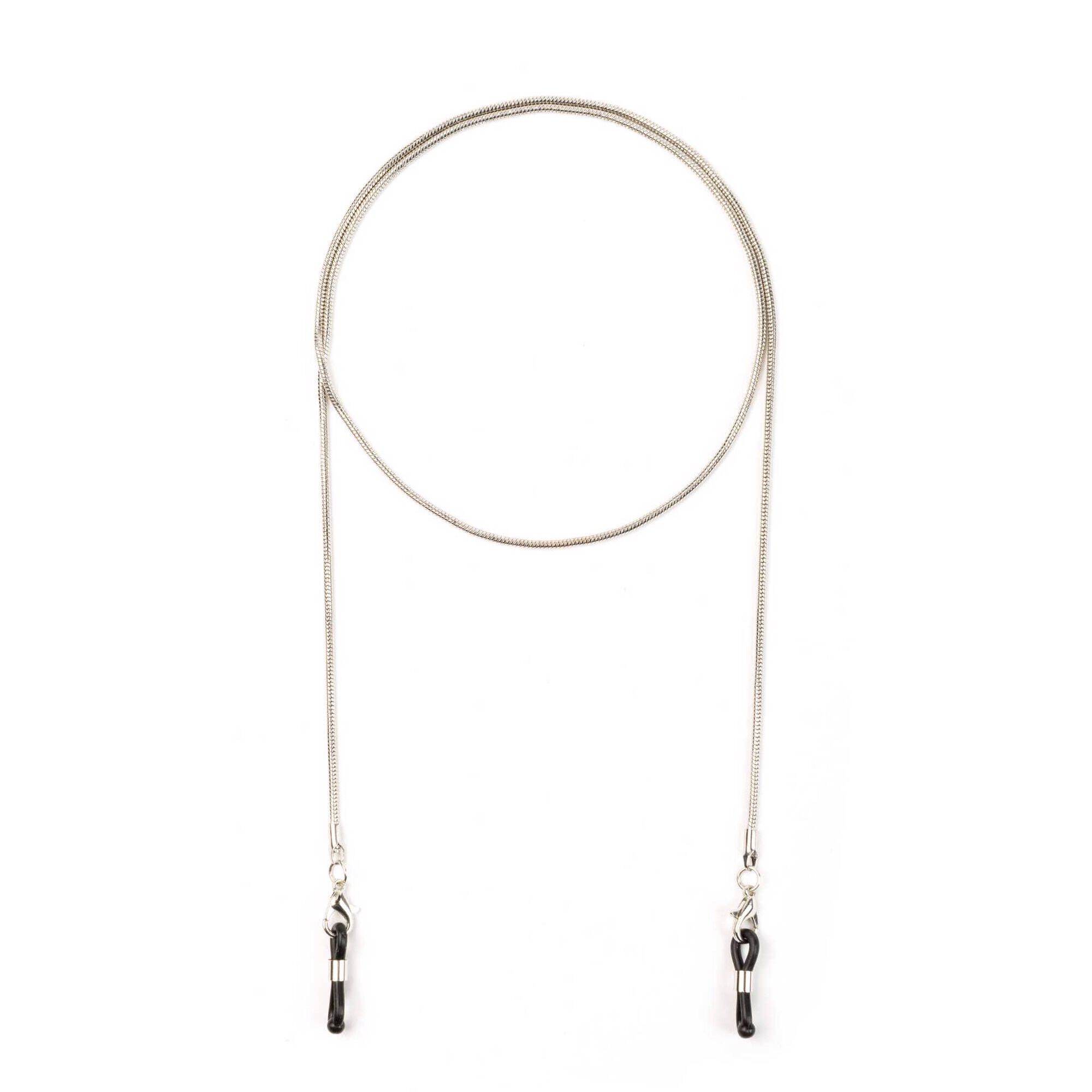 Cordão para Óculos Metal Prateado