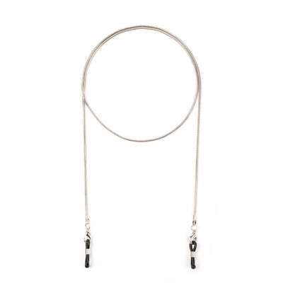 Cordão para Óculos Metal Prateado
