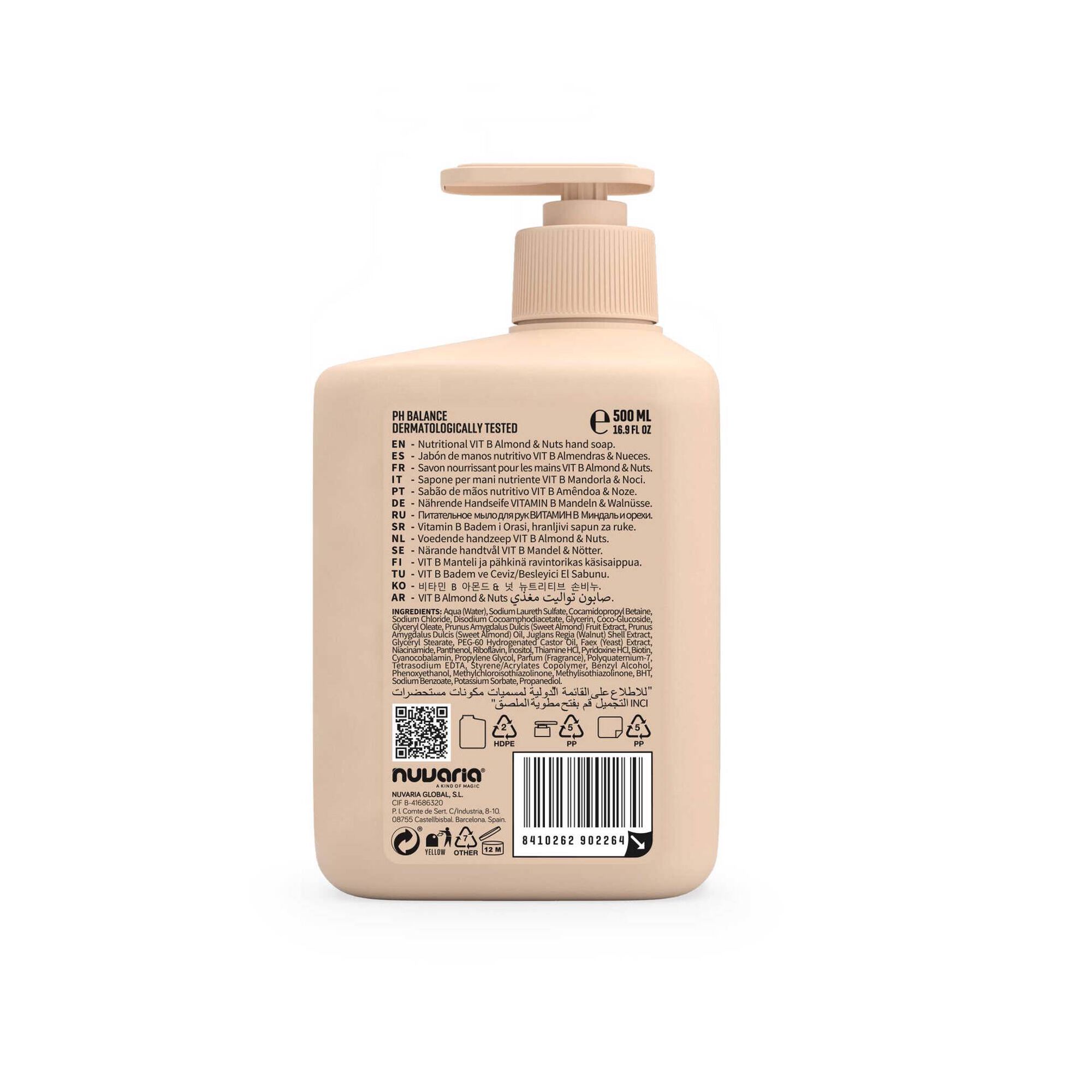 Sabonete Líquido Cremoso Mãos Amendoas e Nozes