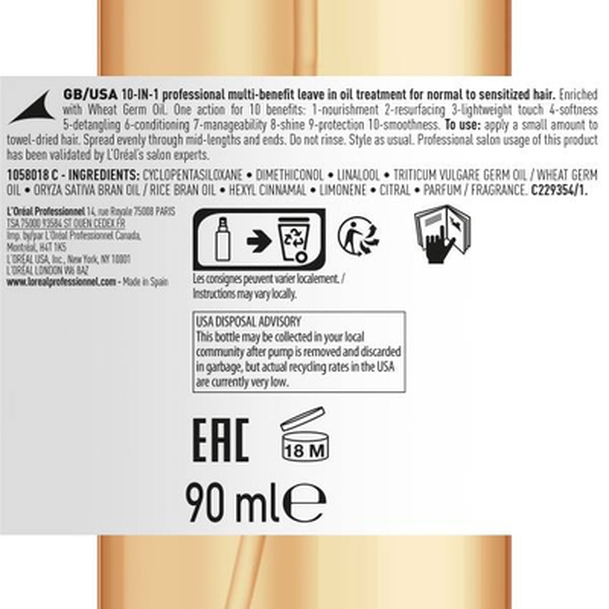 Serie Expert Absolut Repair Huile 10-En-1
