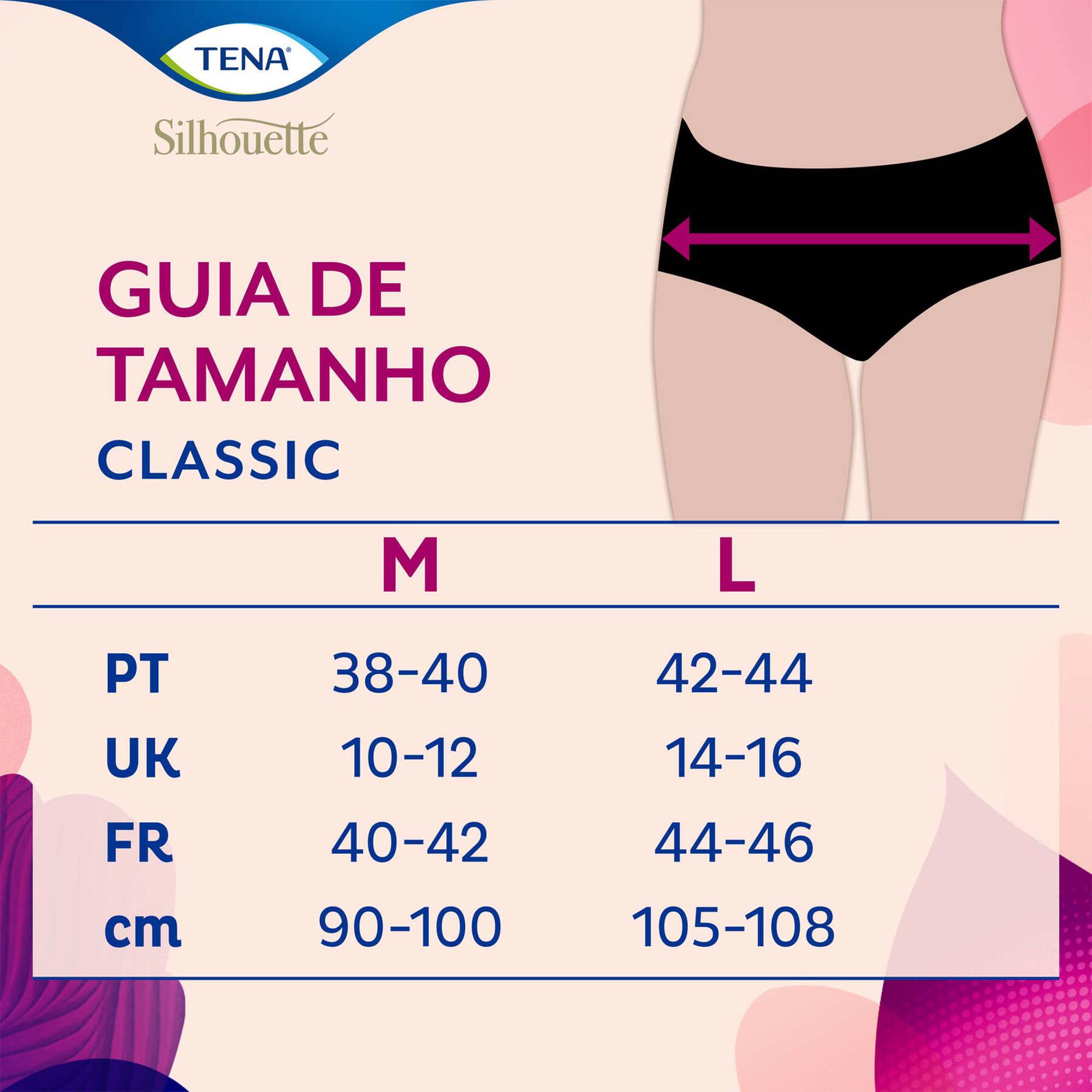 Cueca Lavável para Incontinência Silhouette M