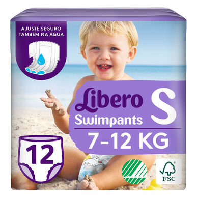 Cuecas Descartáveis Praia Tamanho S 7-12 kg Wells Image 1