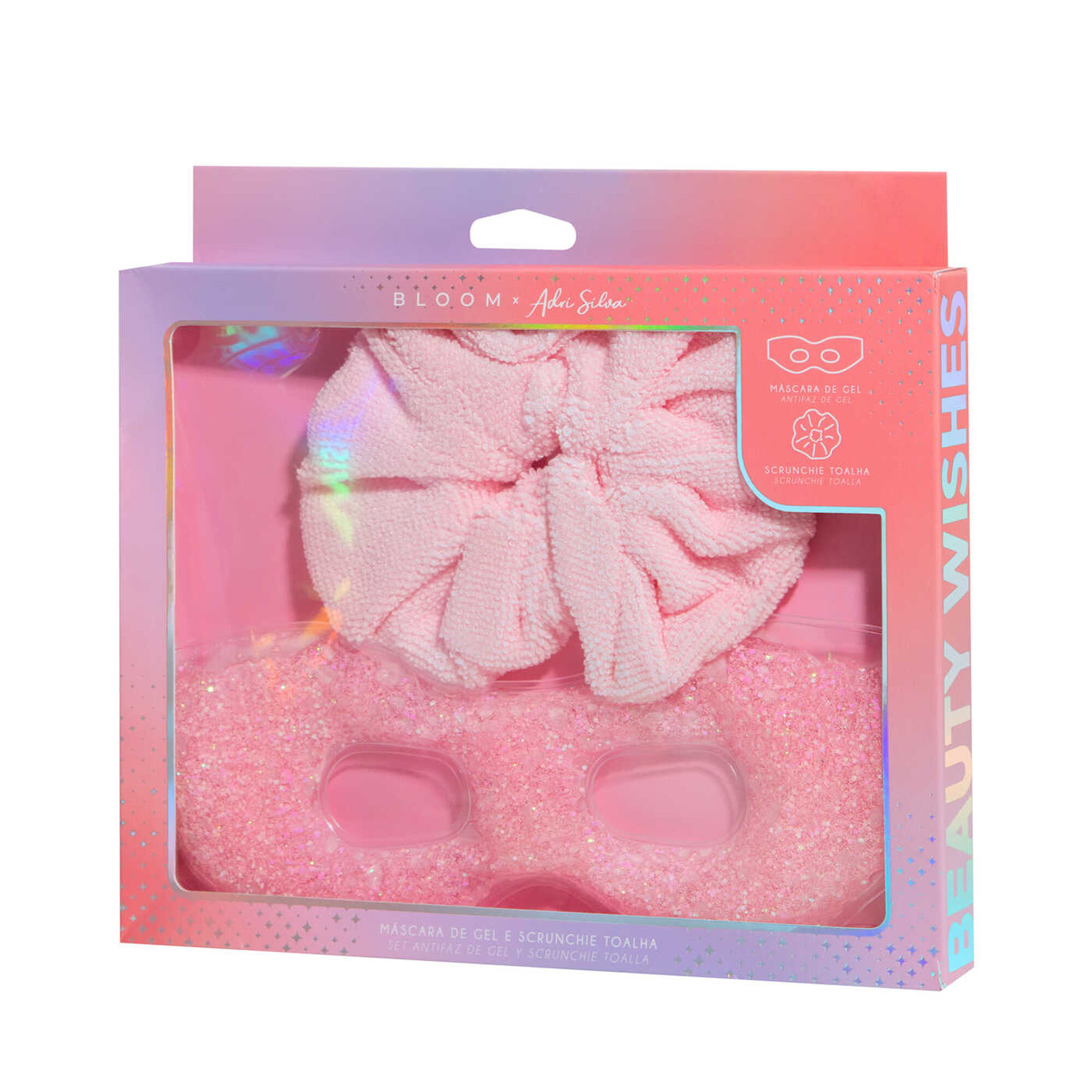 Máscara de Gel e Scrunchie Toalha Adri Silva