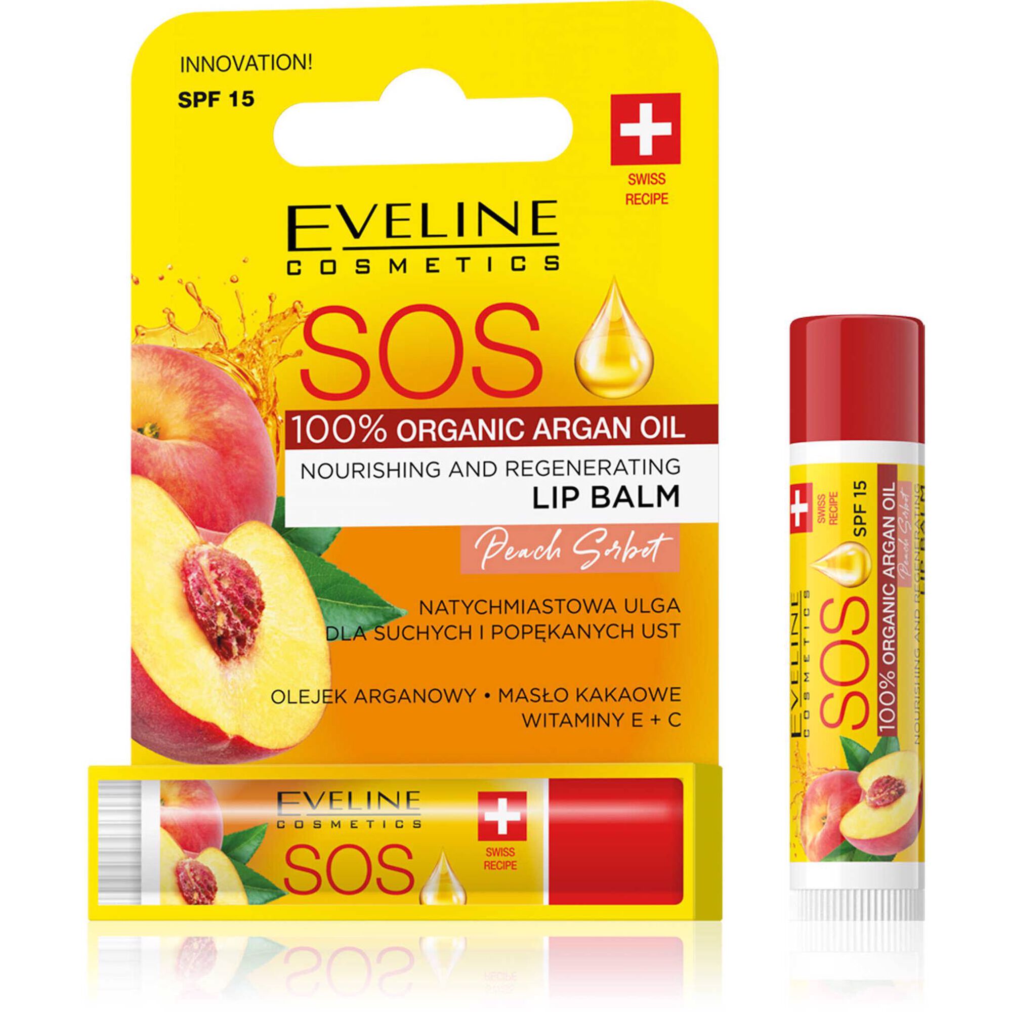SOS Lip Balm Nourishing Peach Sorbet