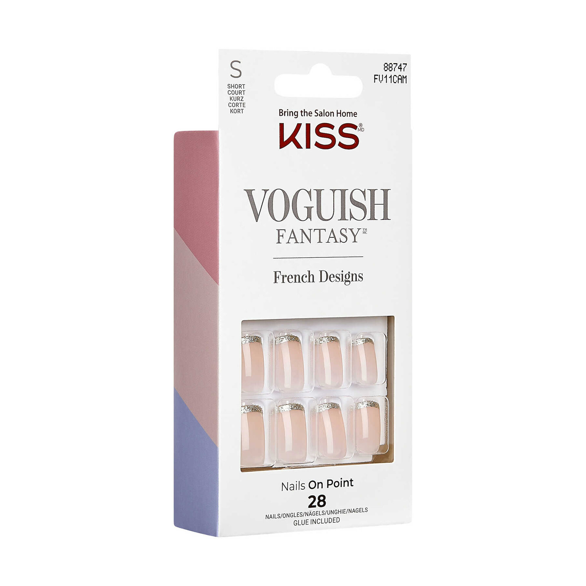 Unhas Postiças Voguish Short Squoval Bisous