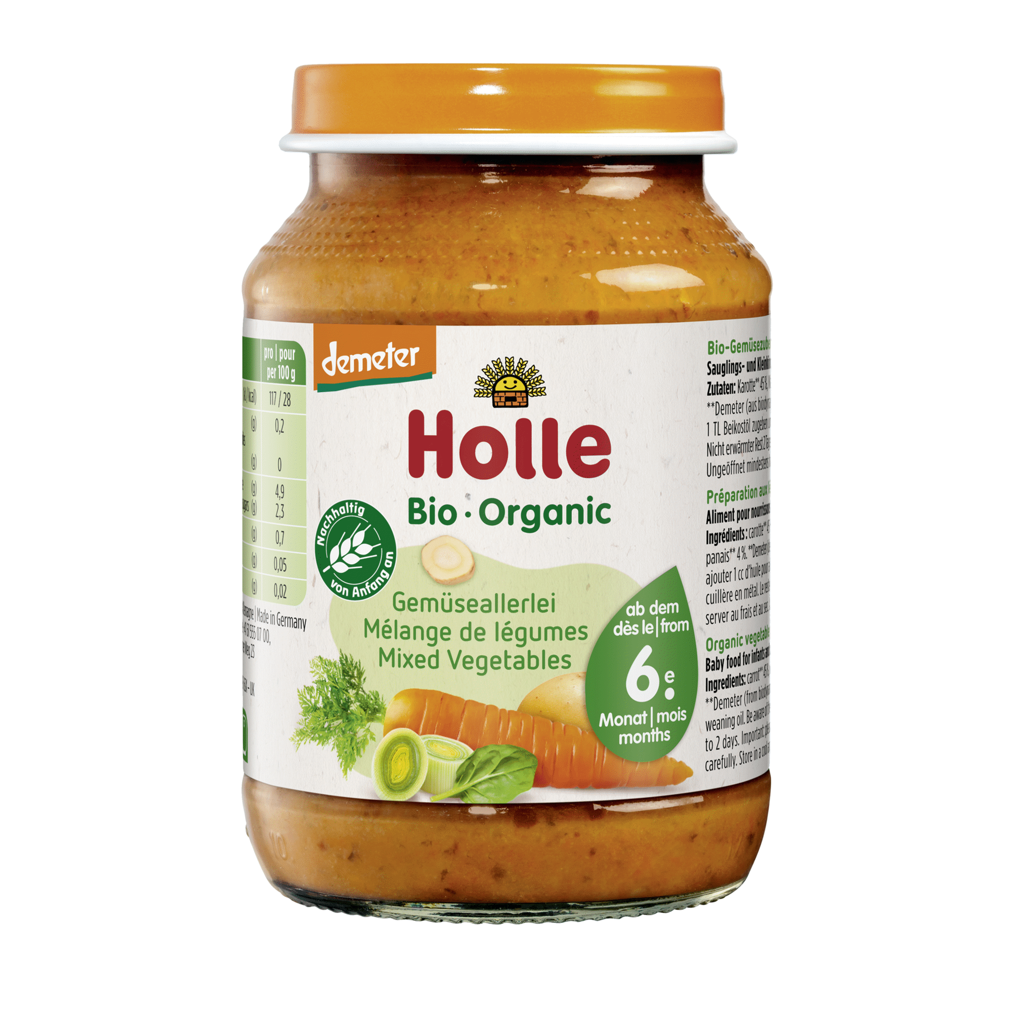 Boião Puré Biológico de Legumes +6M