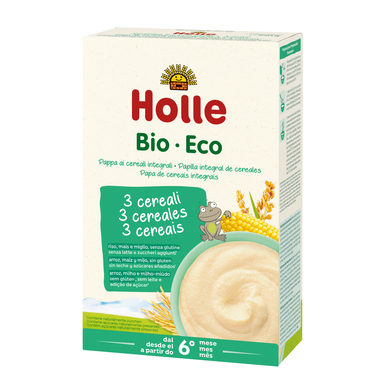Papa Bebé Biológica 3 Cereais Integrais +6M Wells