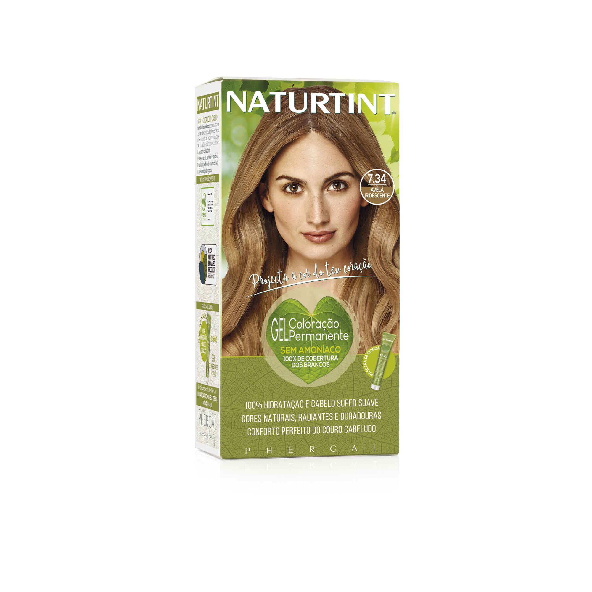 Gel Coloração Permanente 7.3 Avelã