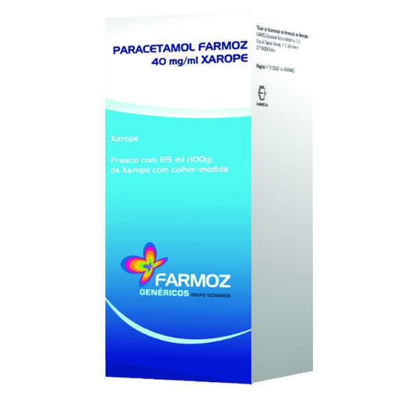 Paracetamol Xarope Dor e Febre Farmoz