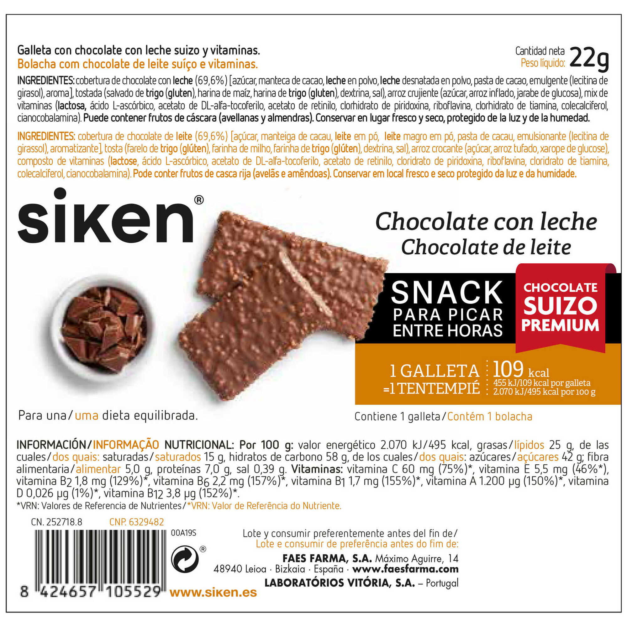 Bolacha Chocolate Leite