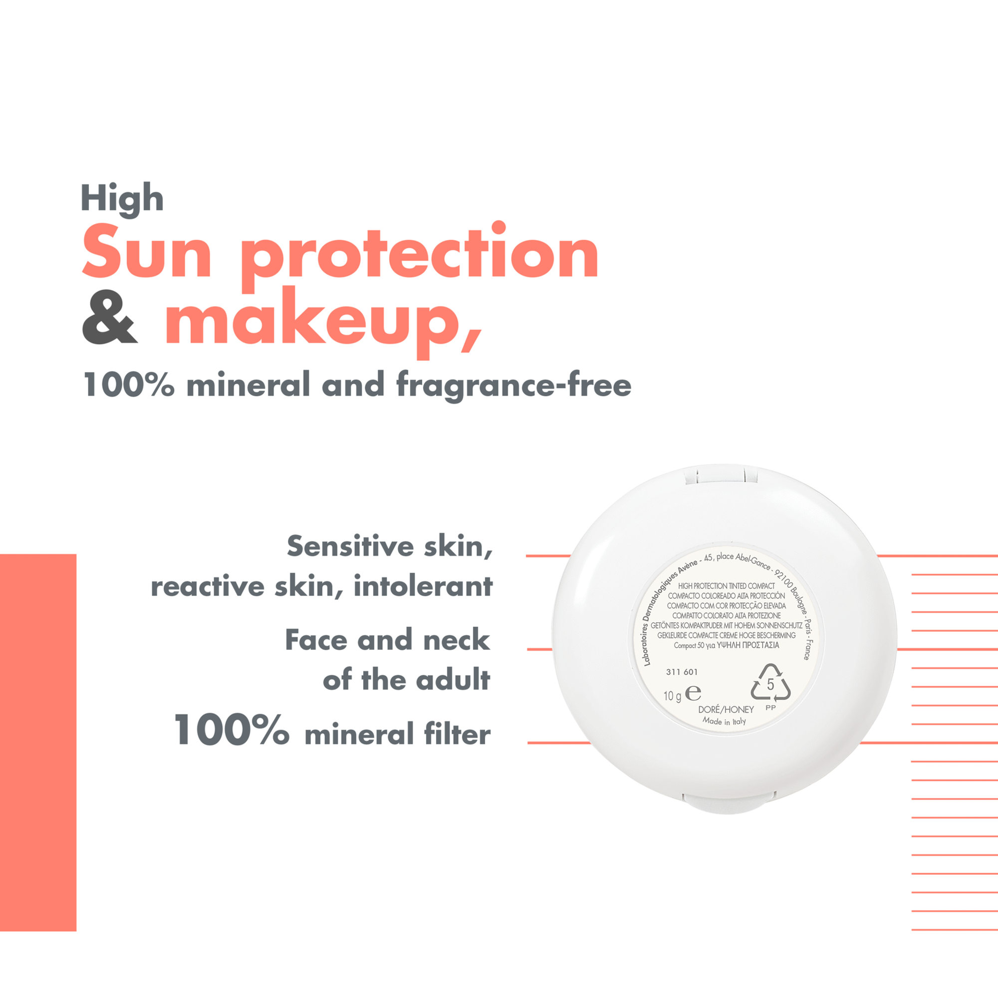 Sun Care Tinted Compact Honey SPF50+