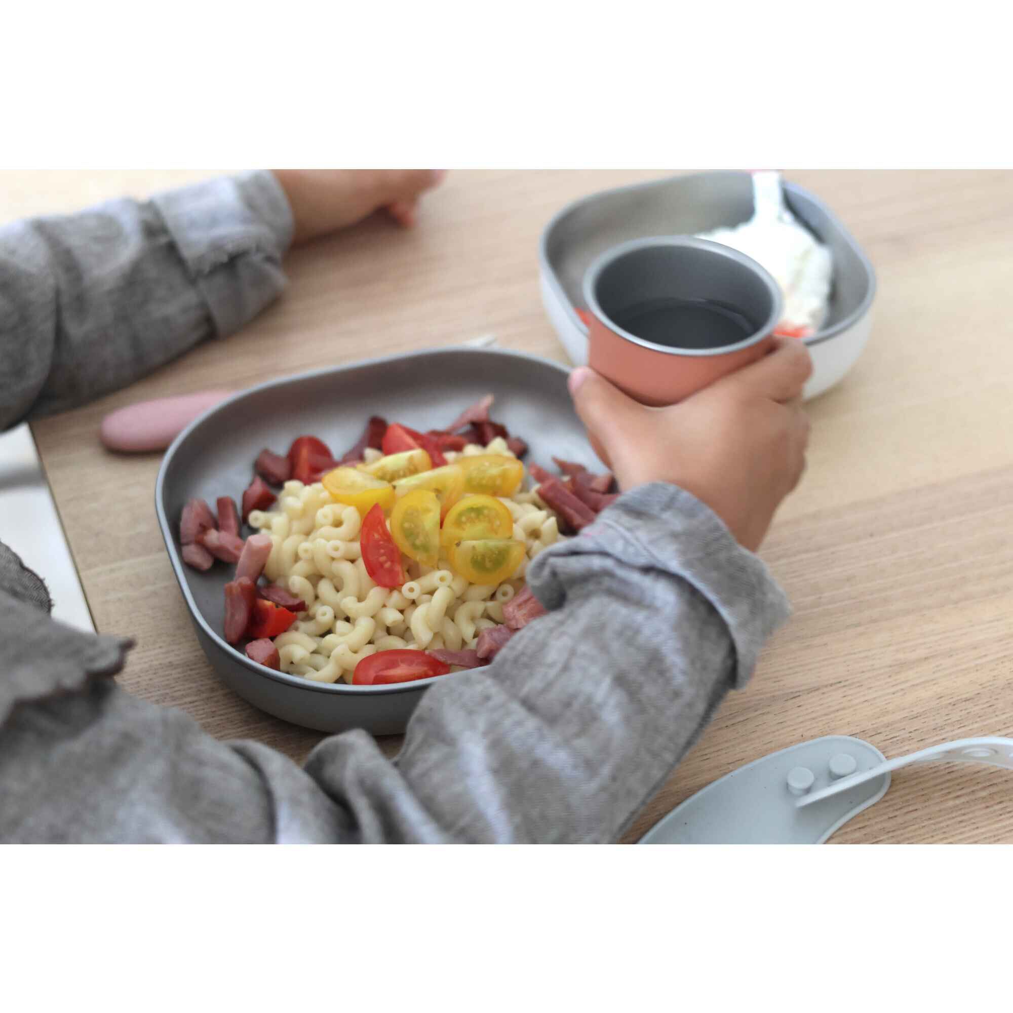 Stainless Steel Meal Inox Set 4M+ Terracotta