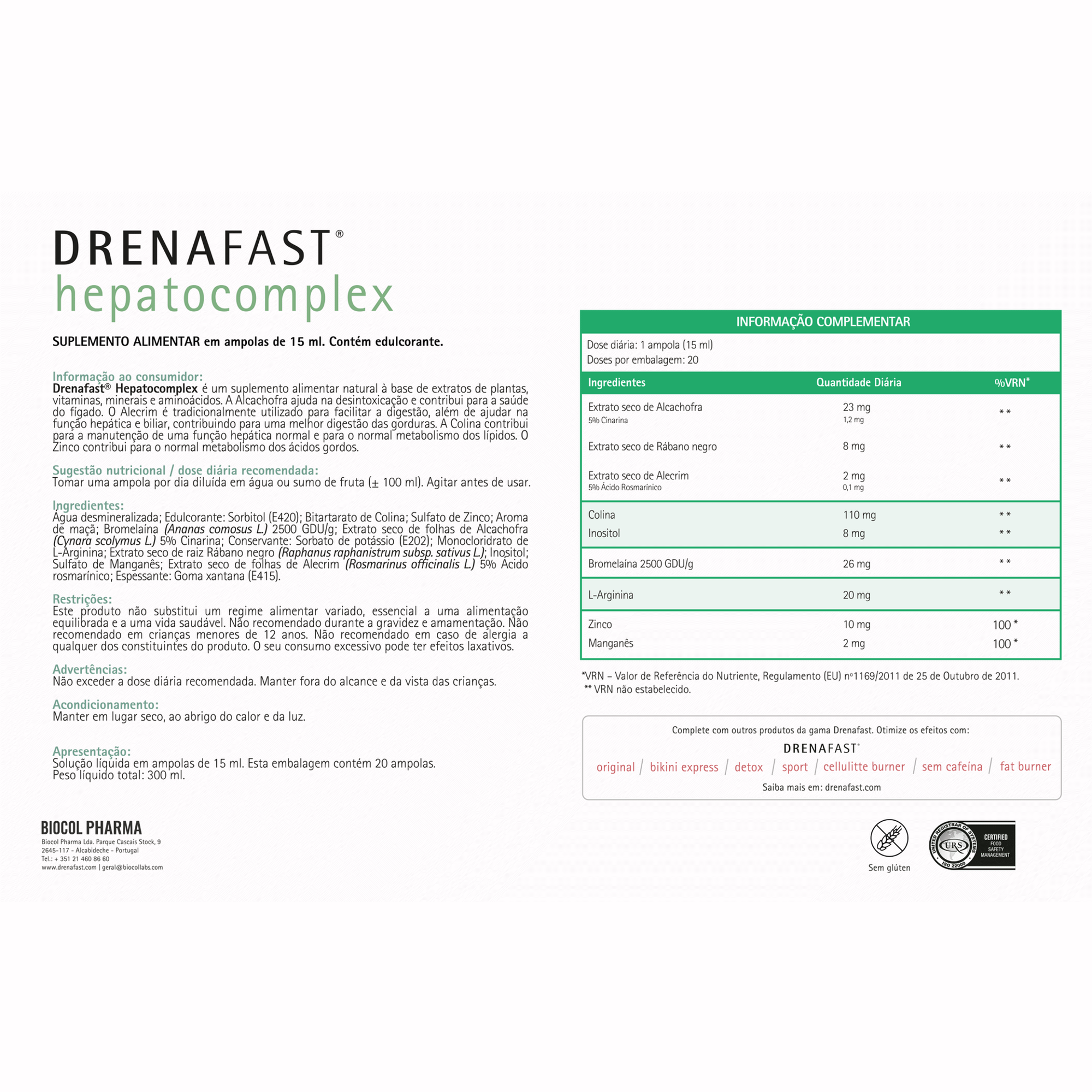 Hepatocomplex Sabor a Maçã