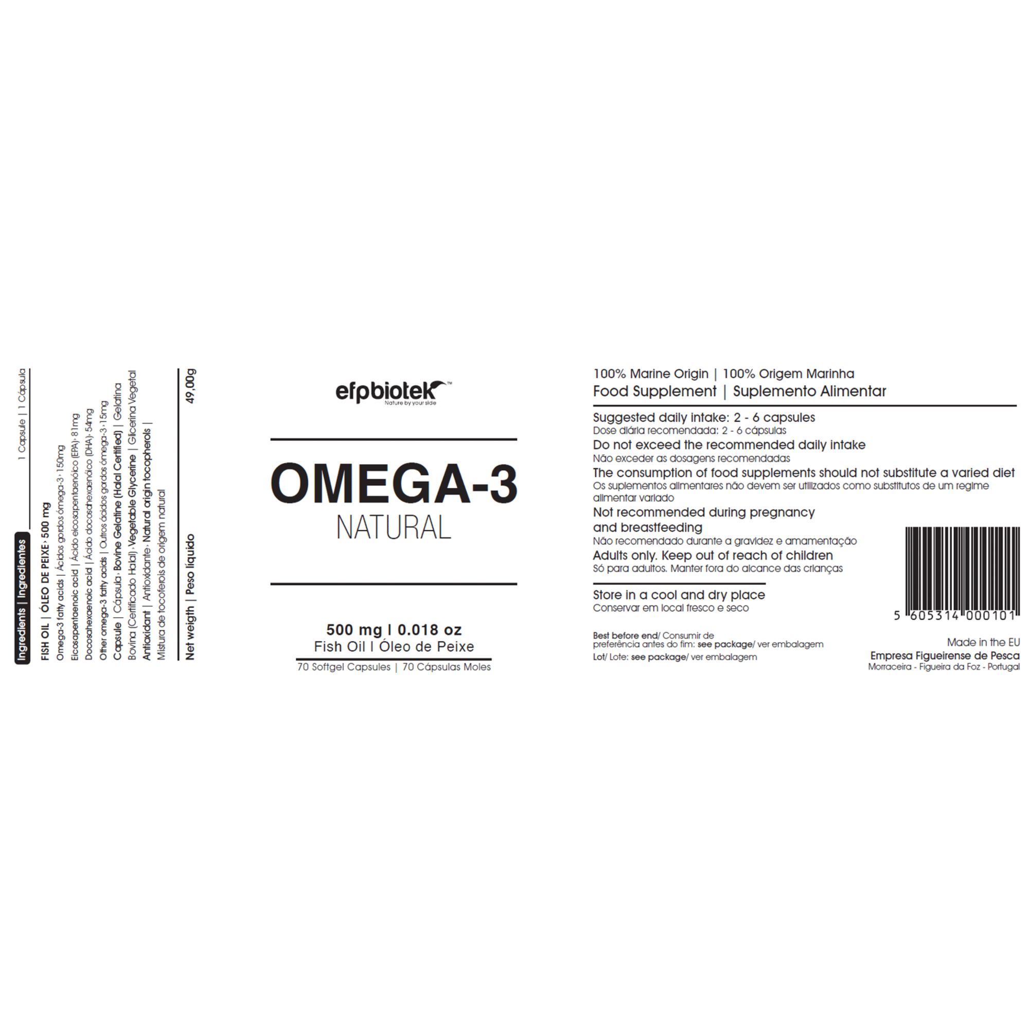 Cápsulas de Ómega 3 Natural