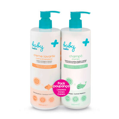 Pack Limpeza Champô e Creme Lavante Bebé