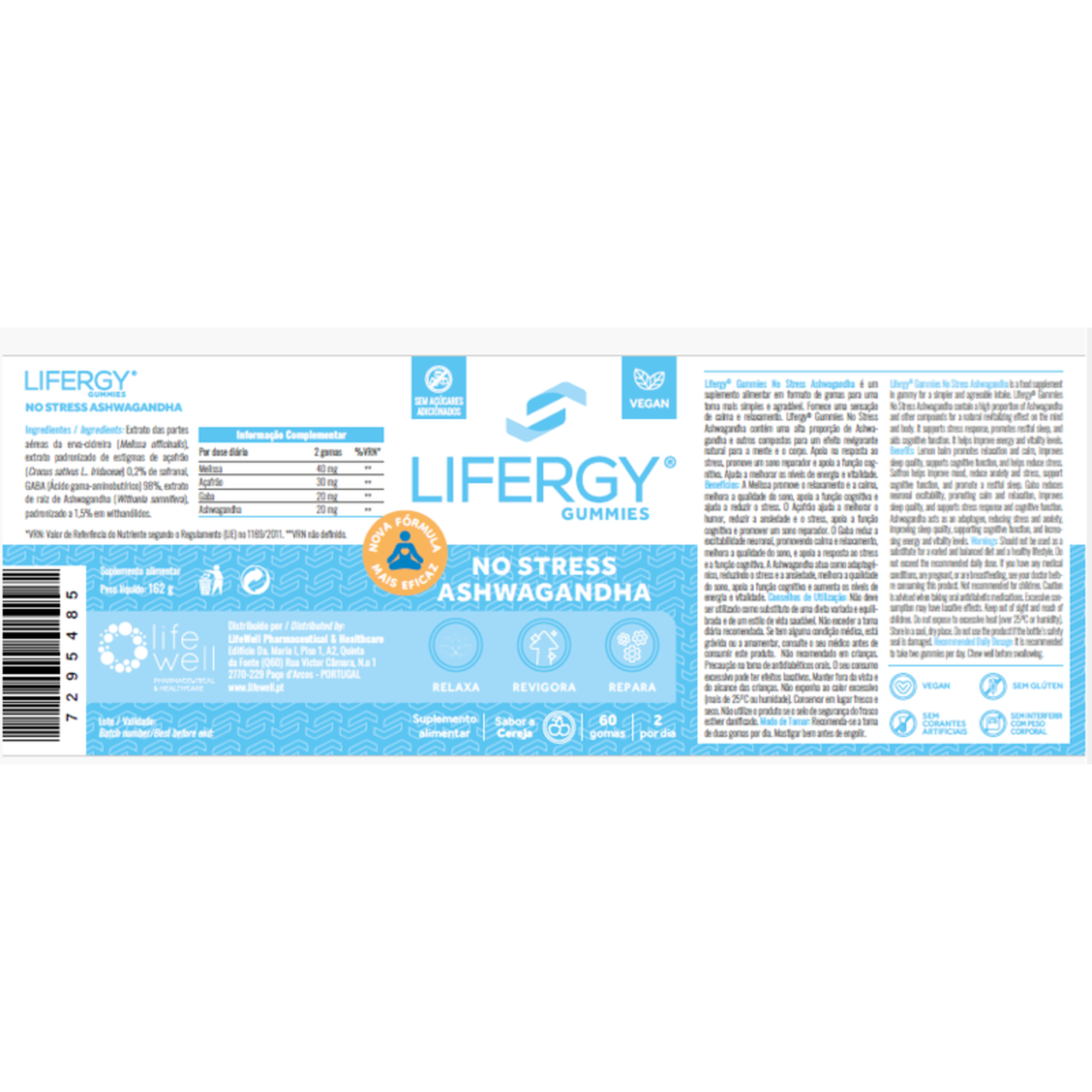 Suplemento Sensação de Relaxamento No Stress