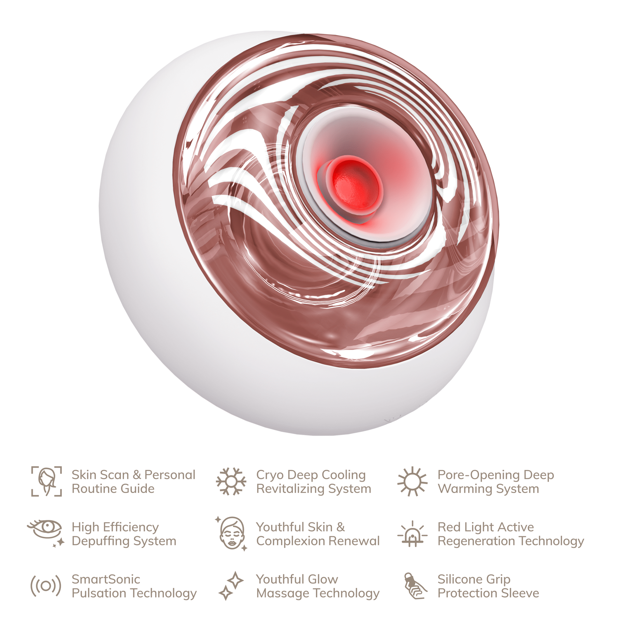 Massajador Rosto e Corpo 9 em 1 Starlight