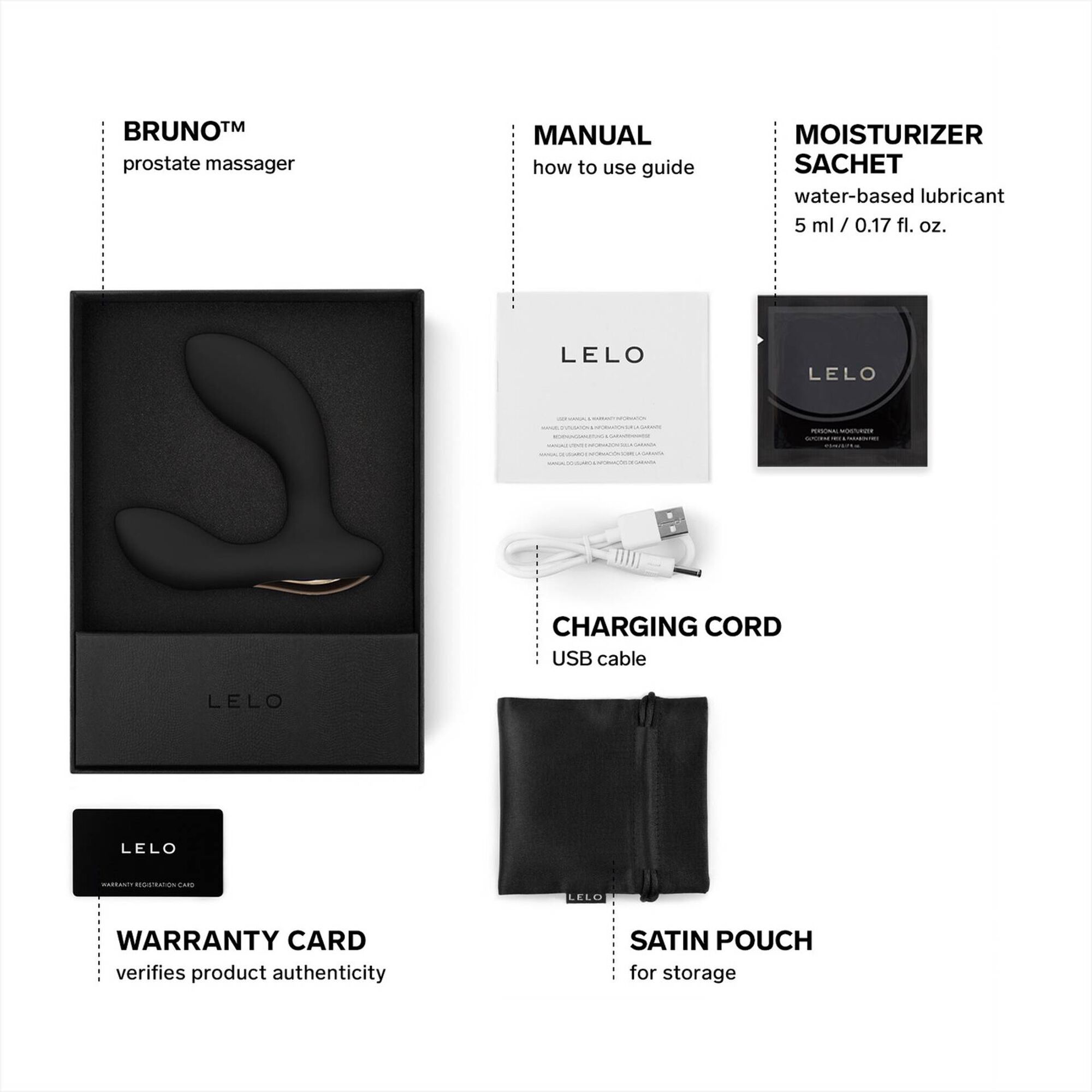 Massajador Prostático Bruno Black