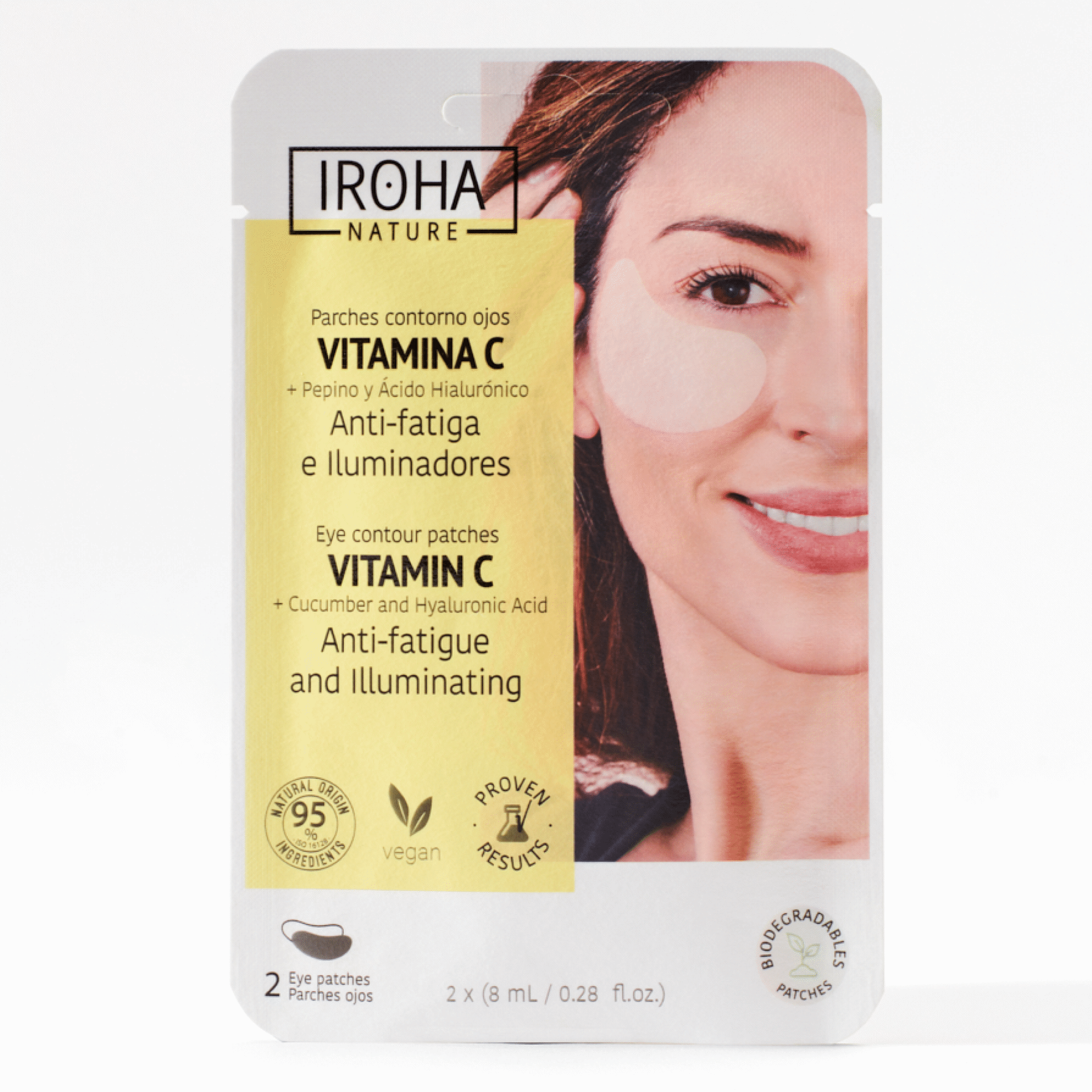 PARCHES DE OJOS ANTIFATIGA E ILUMINADORES CON VITAMINA C