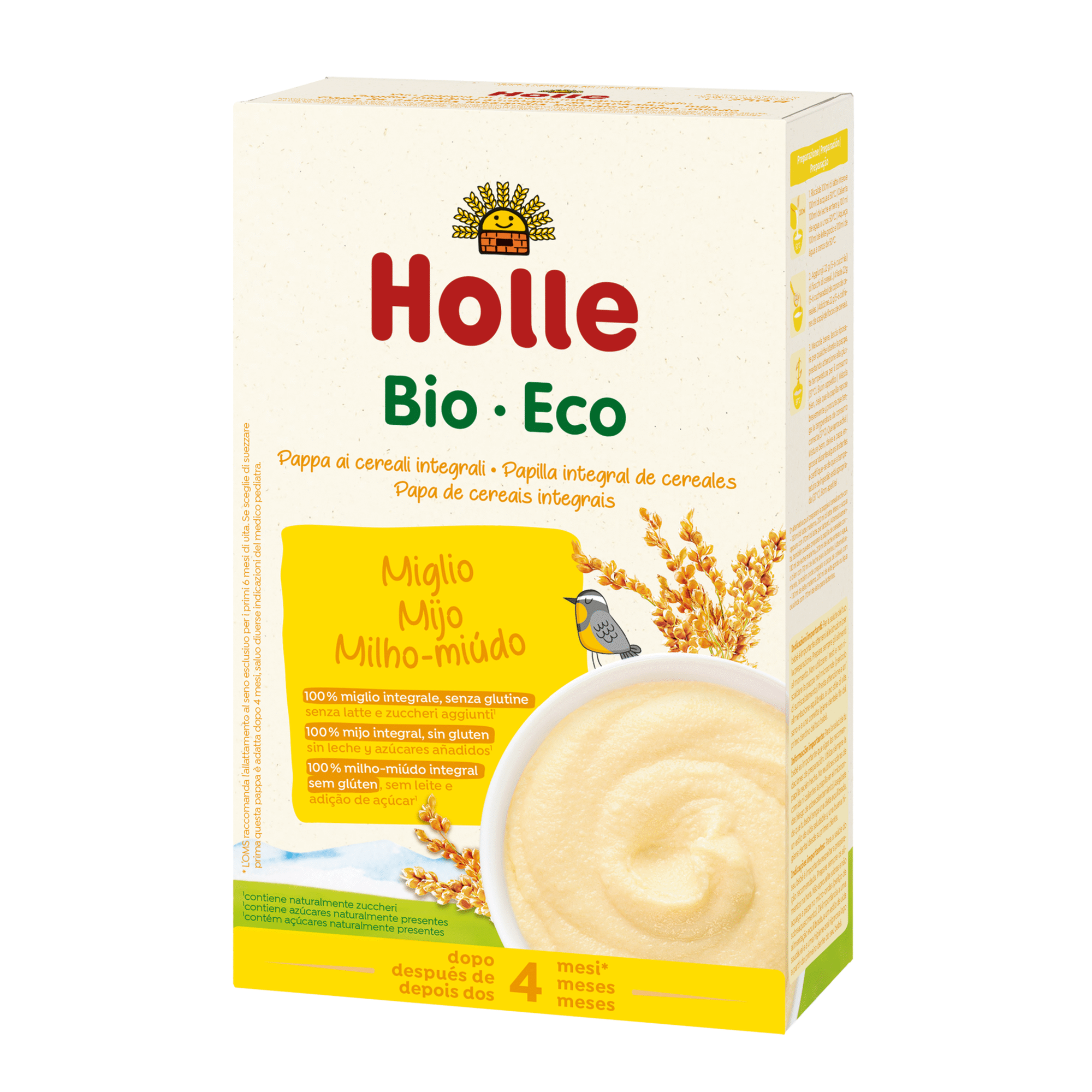 Papa Bebé Biológica Milho-Miúdo C/Arroz +4M