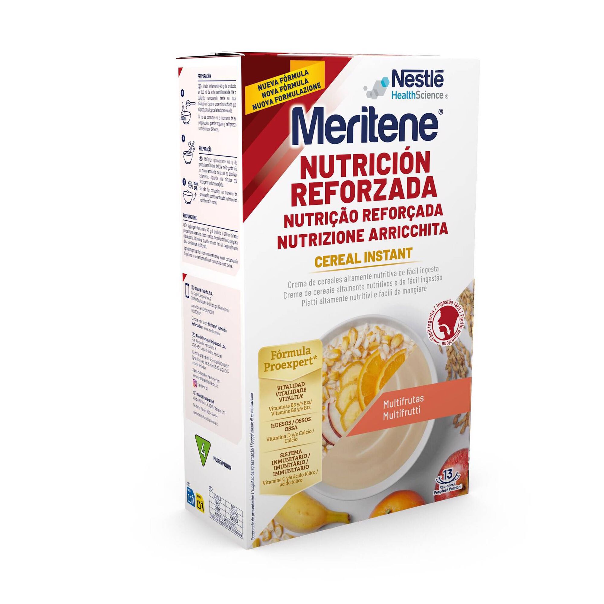 Nutrição Reforçada Cereal Instant