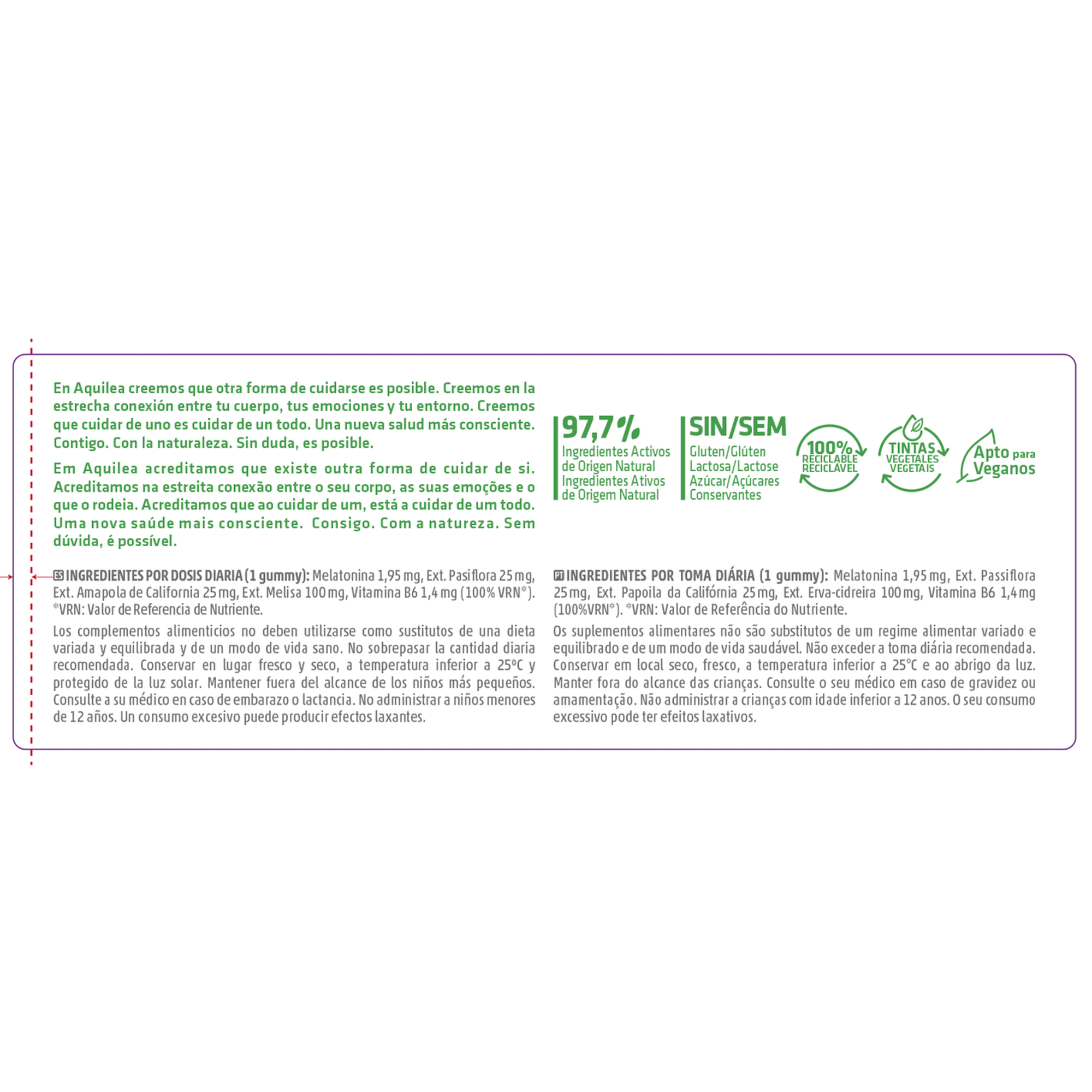 Suplemento Gomas Melhoria do Sono Gummies+