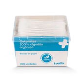 Caixa Cotonetes de Algodão Orgânico Wells