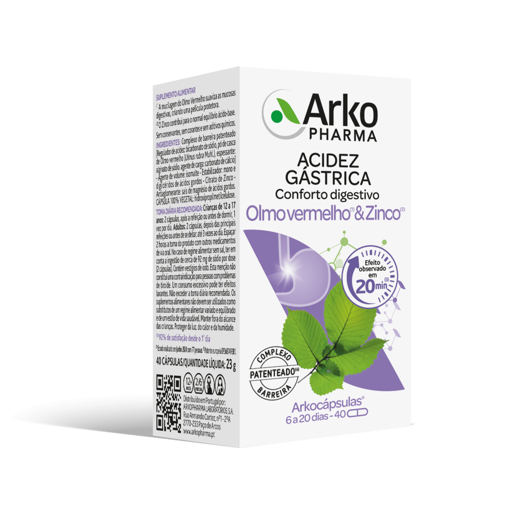 Acidez Gástrica Olmo Vermelho & Zinco