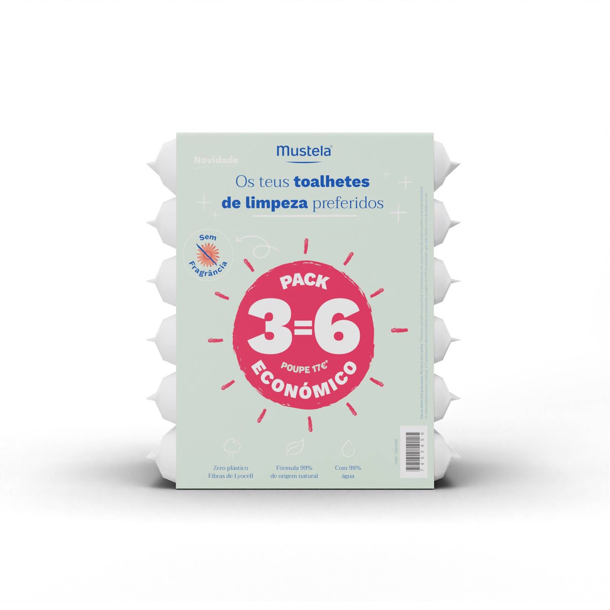 Pack Toalhitas de Limpeza sem Perfume