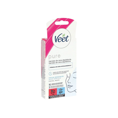 Pure Bandas de Cera Depilatória Rosto Wells