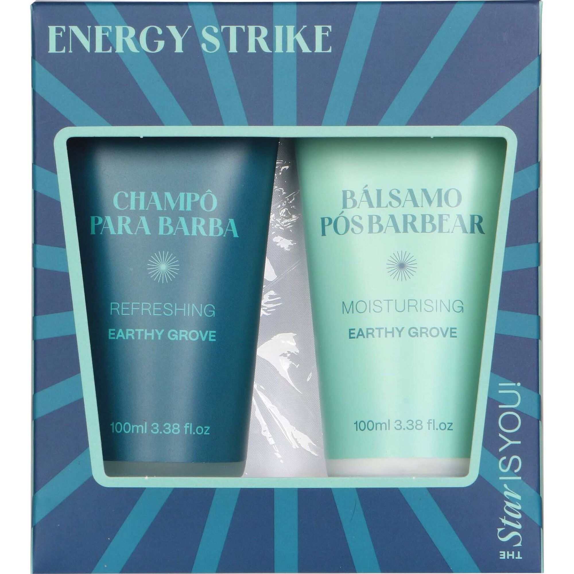 Coffret Essenciais de Barba Energy Strike