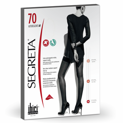 Meias Stay Up Classic 70 Nero