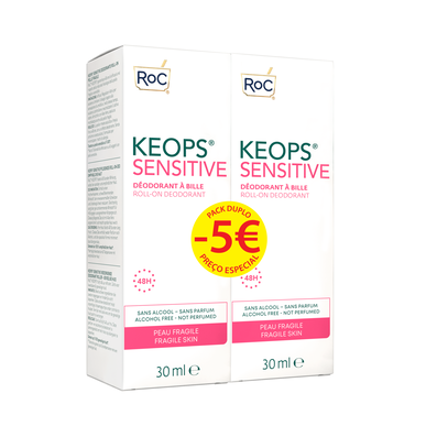 Duo Desodorizante Roll On Keops Sensitive Wells