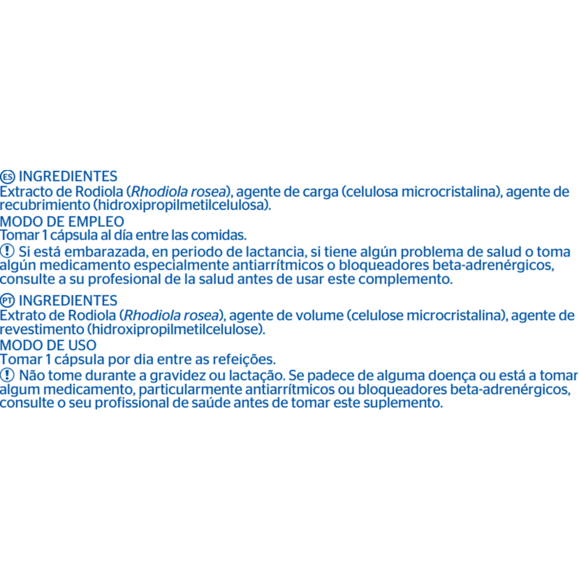 Rhodiola Rosea Extrato Vegetal