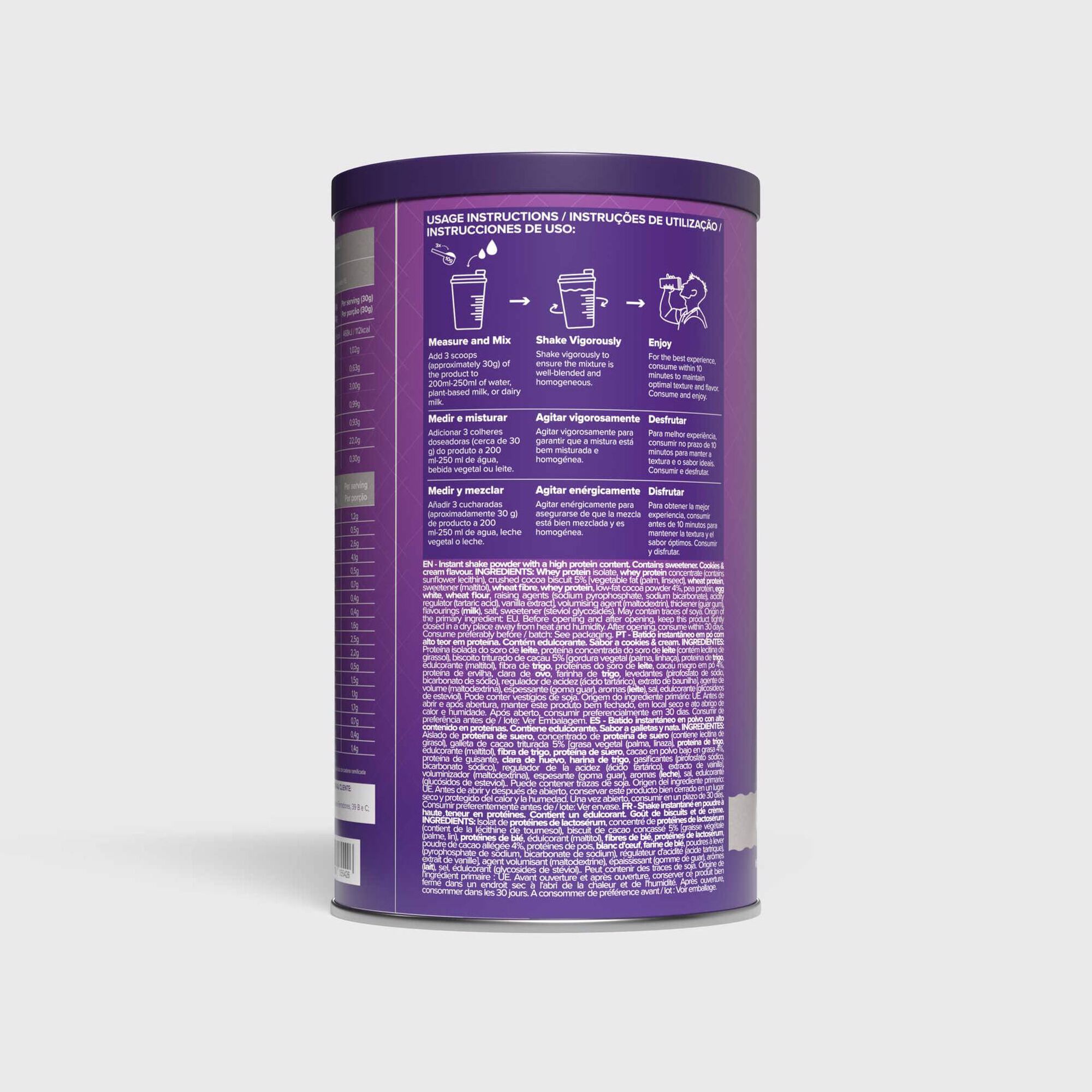 Whey Protein Cookies & Cream Flavour