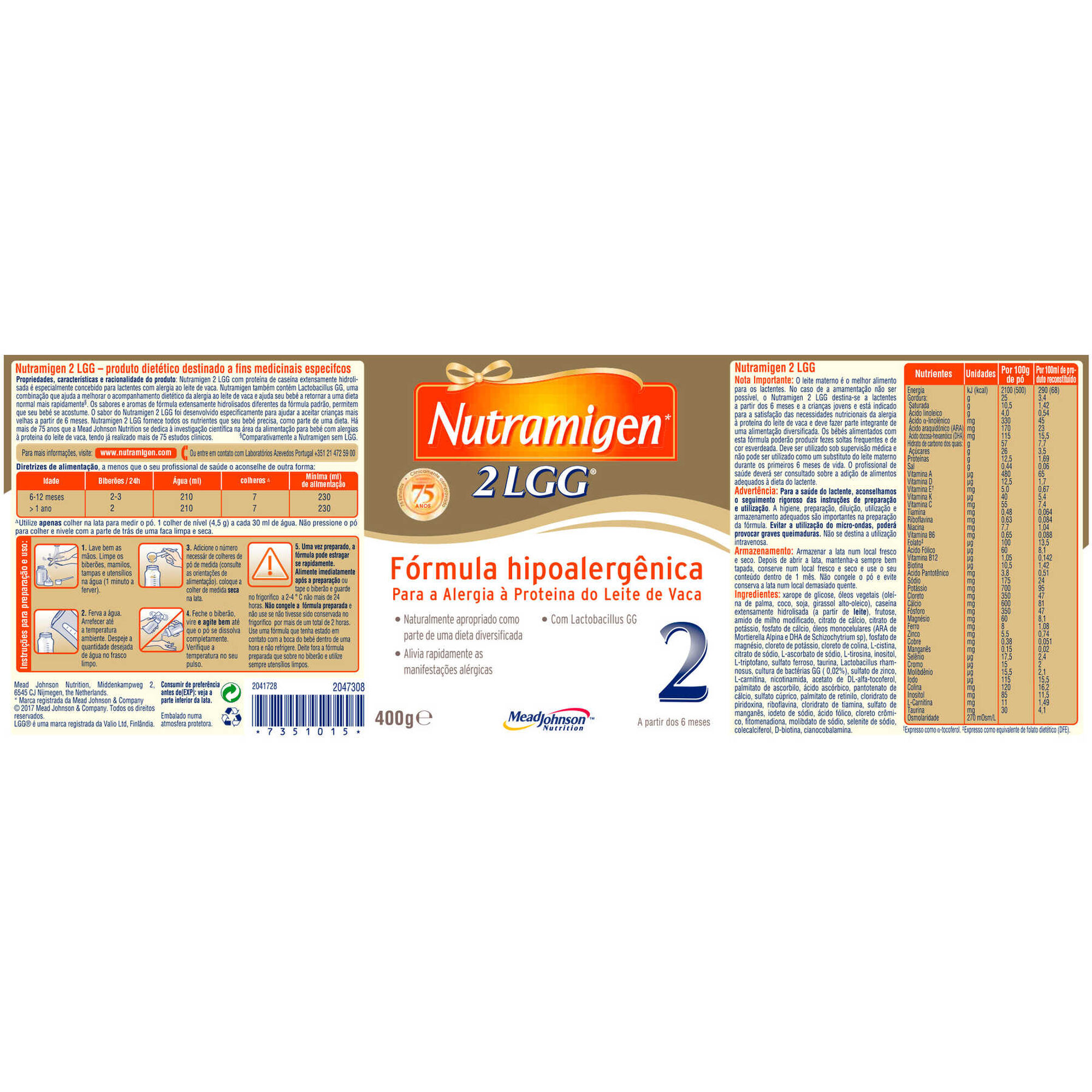 Leite Lactentes 2 LGG