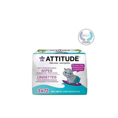 Toalhitas Bebé Biodegradáveis sem Fragância