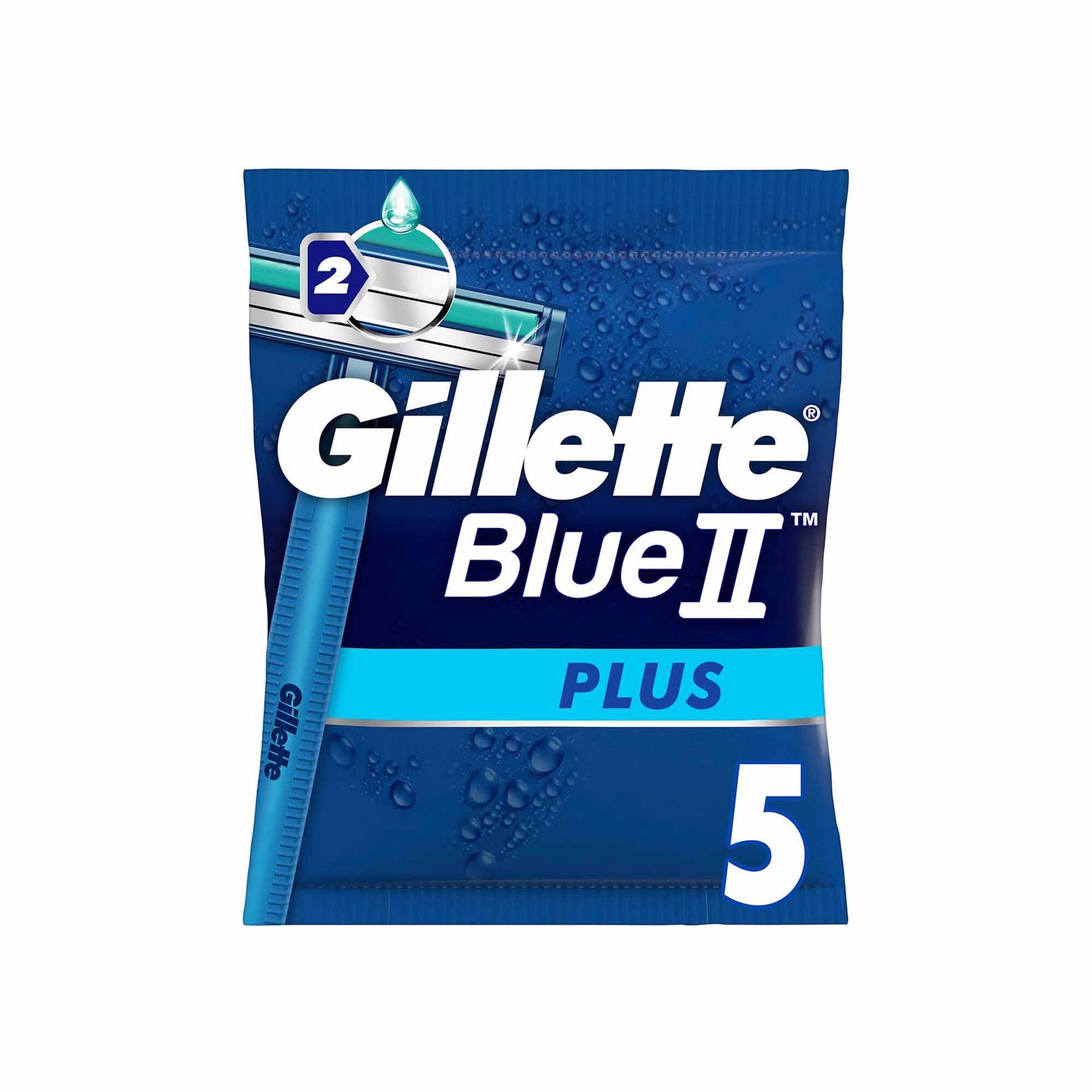 Lâminas de Barbear Descartáveis Blue II Plus