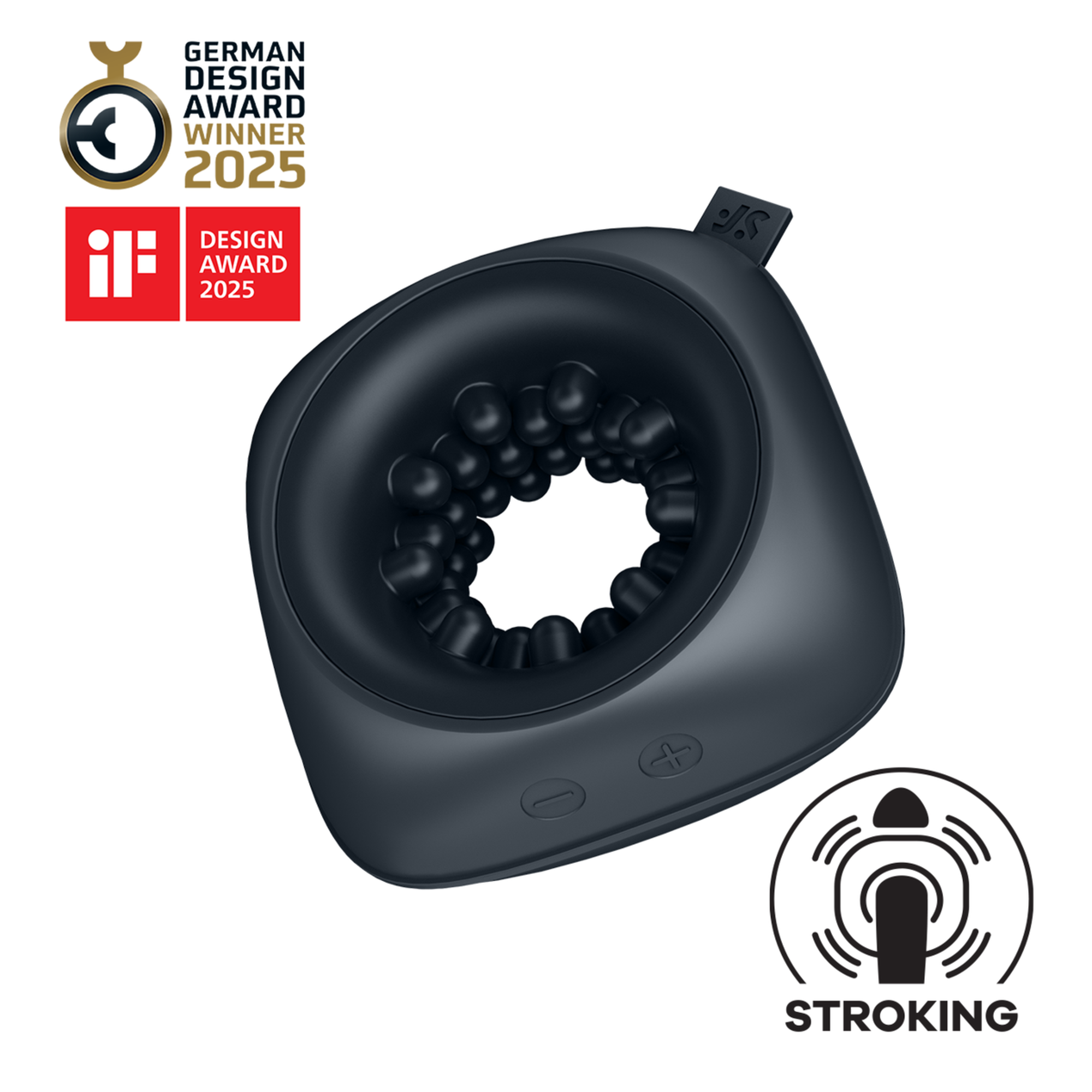 Vibrating Masturbator Ring Stroker