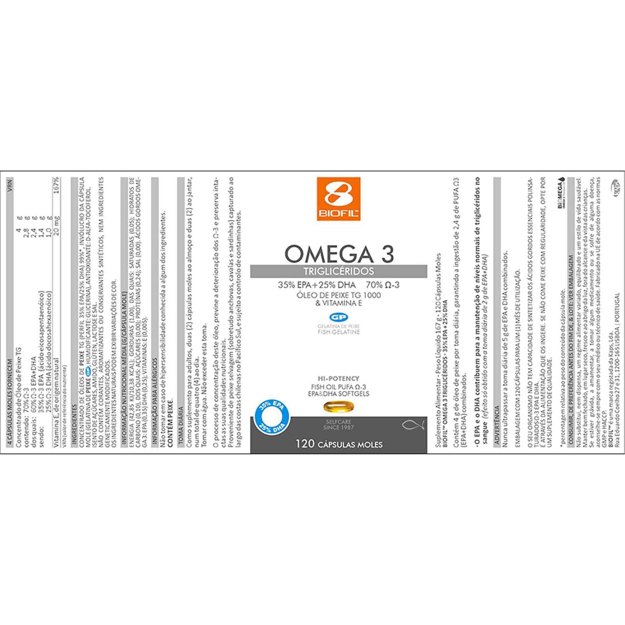 Suplemento Ómega-3 Triglicéridos