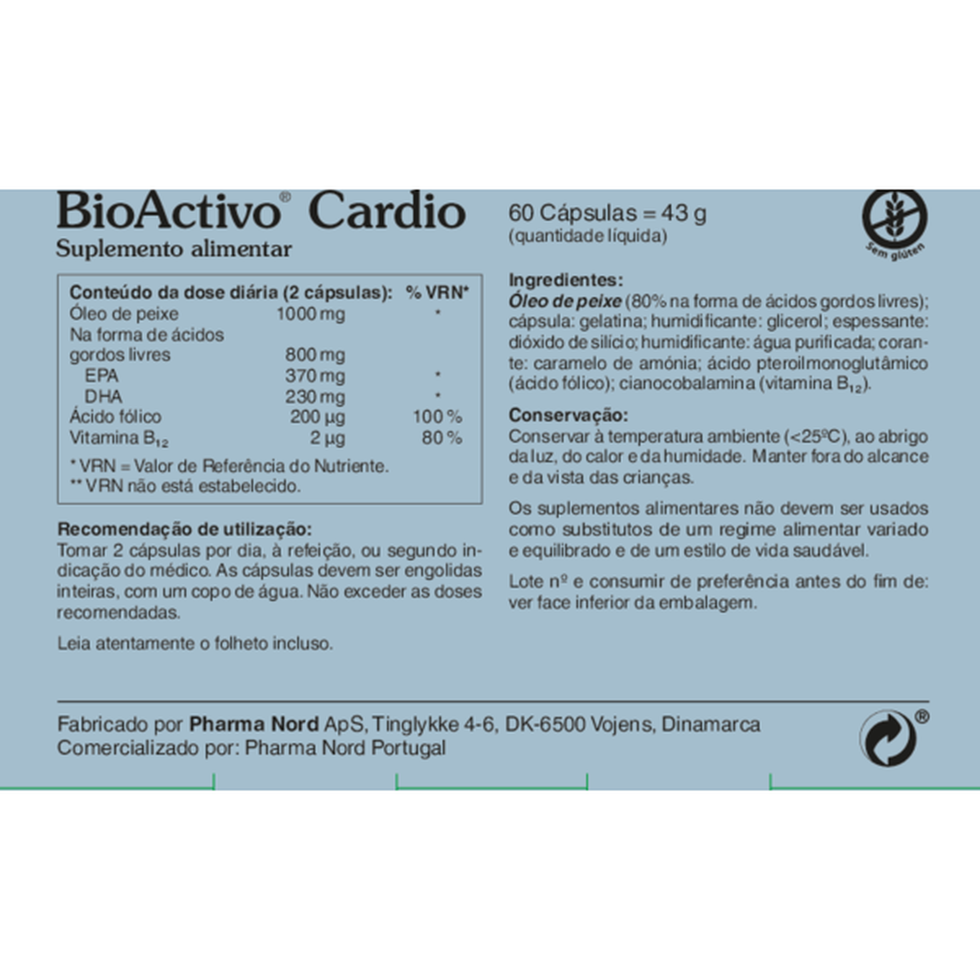 Suplemento Alimentar Ómega-3 Cardio