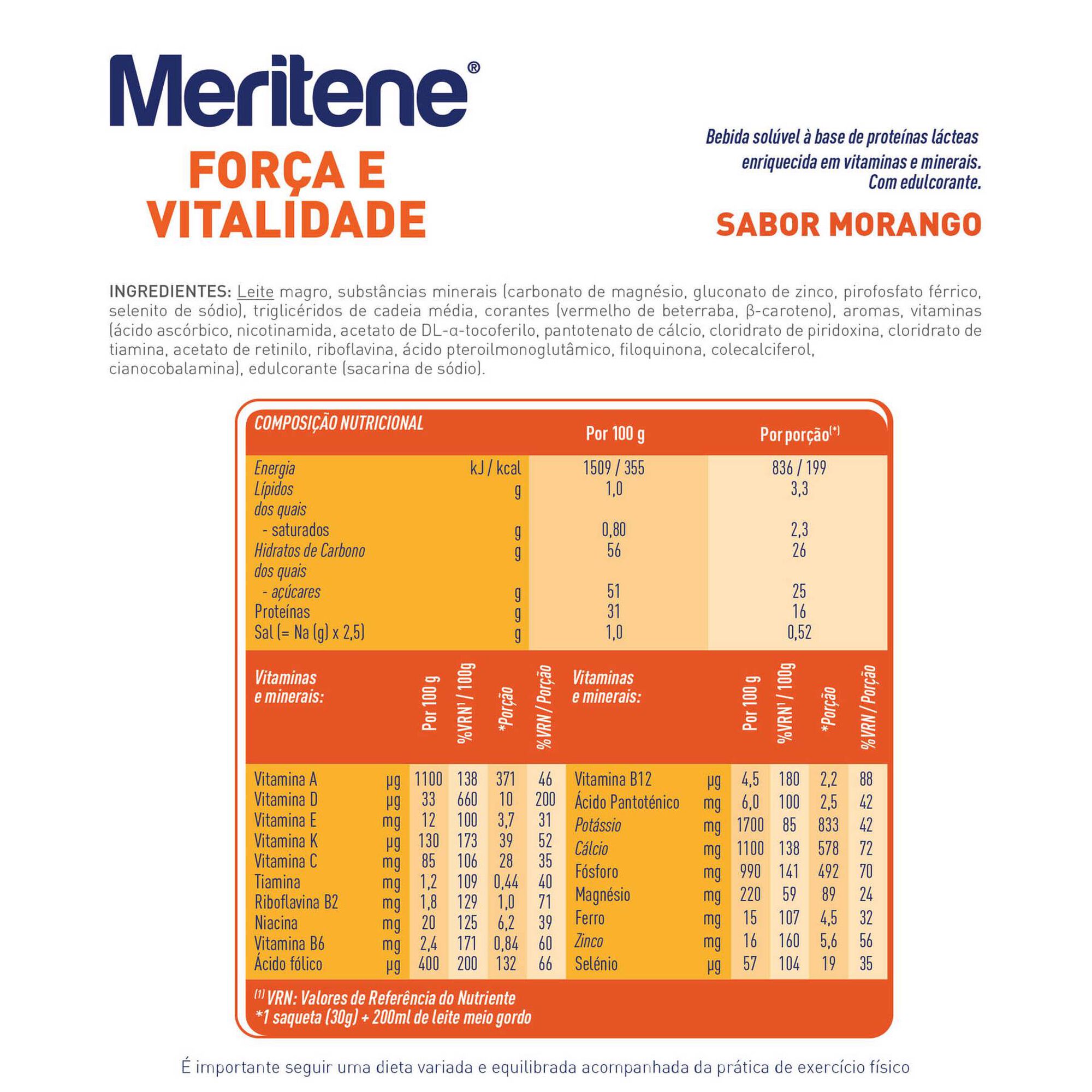 Meritene Força e Vitalidade Morango