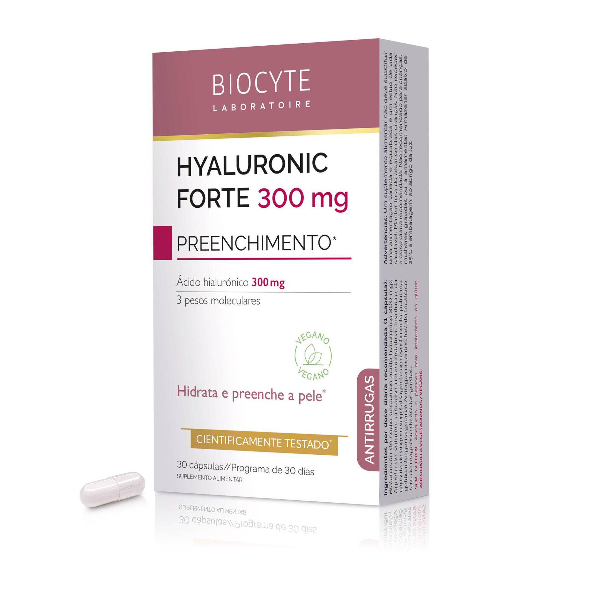 Cápsulas Ação Anti Rugas Hyaluronic Forte