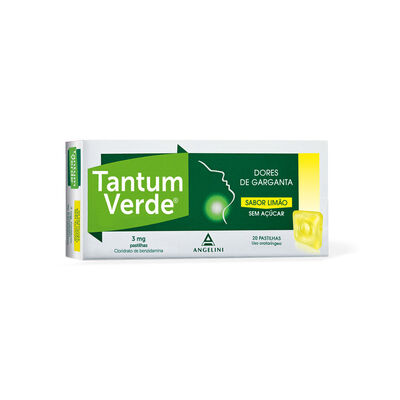Tantum Verde Pastilhas Dor de Garganta Limão