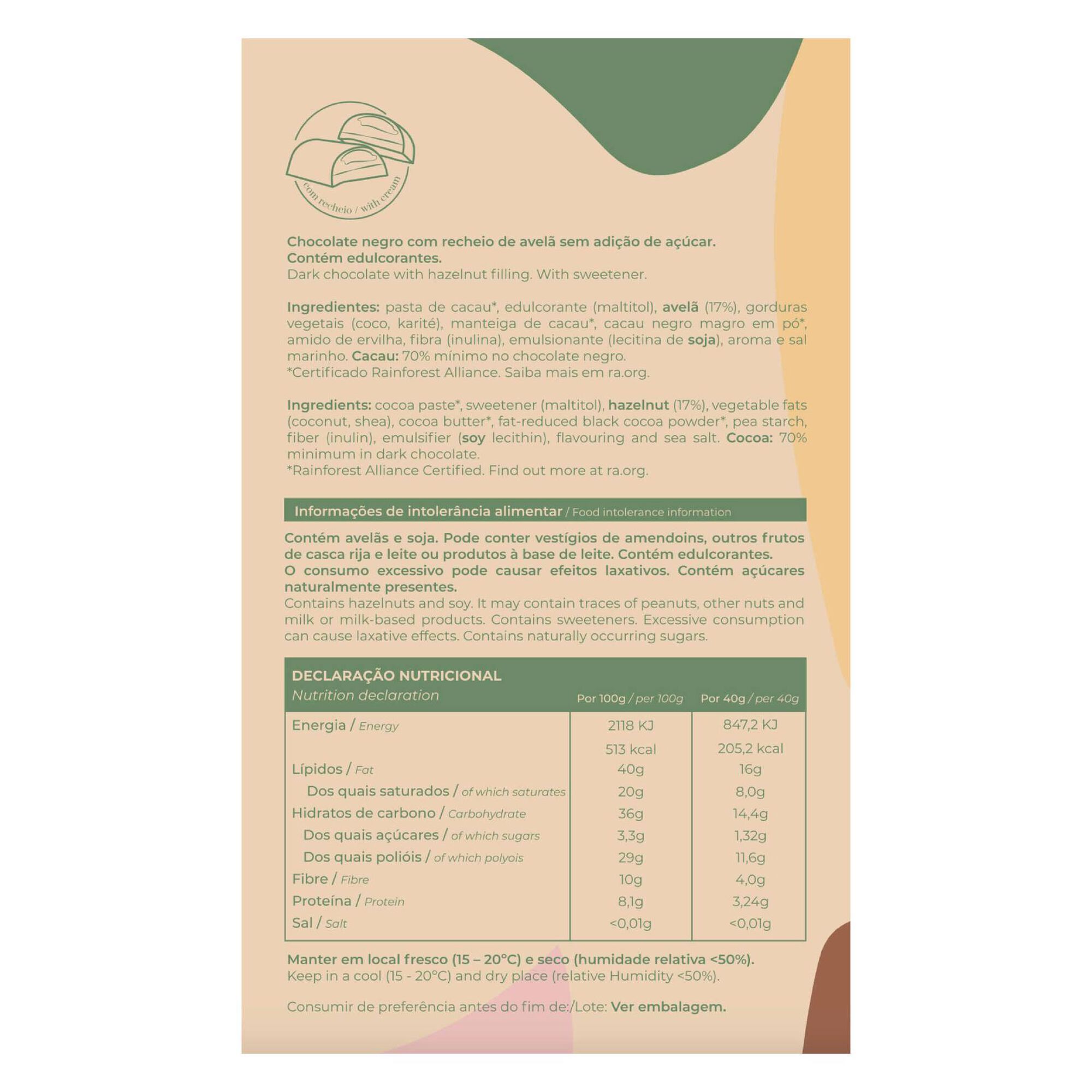 H1 70% Cacau Creme de Avelã